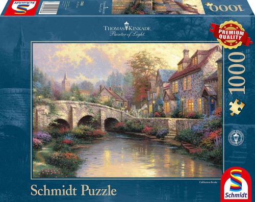 Thomas Kinkade - Cobblestone Brooke - Puzzle 1000.jpg