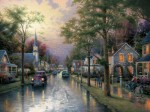 Thomas Kinkade - Hometown Morning - Puzzle 1000
