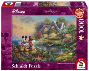 Thomas Kinkade - Mickey and Minnie Sweetheart Cove - Puzzle 1000
