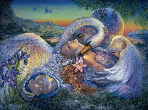 Josephine Wall - Leda and the Swan - Puzzle 2000.jpg