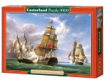 Combat between the French Frigate and English Vessel, Pierre J. Gilbert - Puzzle 3000