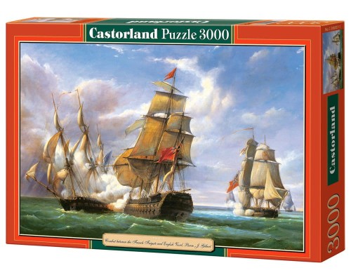 Combat between the French Frigate and English Vessel, Pierre J. Gilbert - Puzzle 3000.jpg