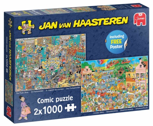 Jan Van Haasteren - The Music Shop  Holiday Jitters - Puzzle 2 x 1000.jpg
