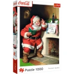Coca-Cola - Santa by the Fireplace - Puzzle 1000