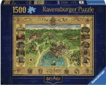 Harry Potter - Hogwarts Map - Puzzle 1500