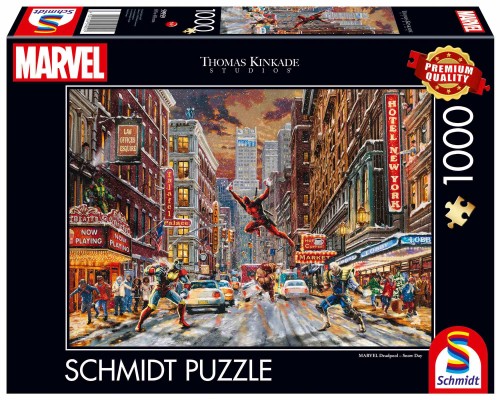 Thomas Kinkade - Marvel - Deadpool Snow Day - Puzzle 1000.jpg
