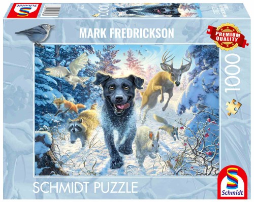 Mark Fredrickson - Labrador Retriever - In the Snow - Puzzle 1000.jpg